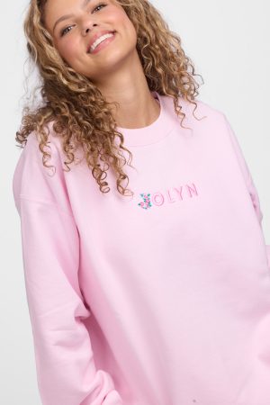 Roxanne Oversized Fleece Crewneck – Gloria