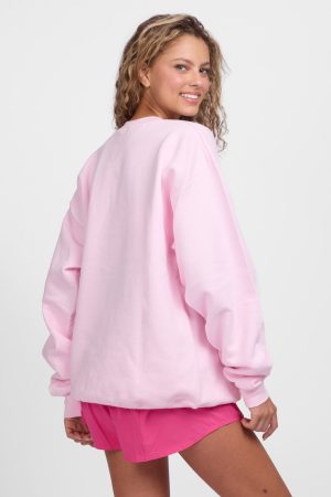 Roxanne Oversized Fleece Crewneck – Gloria