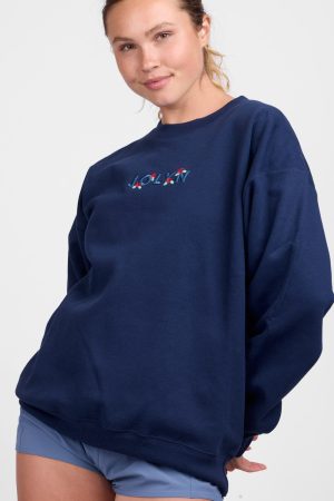 Roxanne Oversized Fleece Crewneck – Rosie