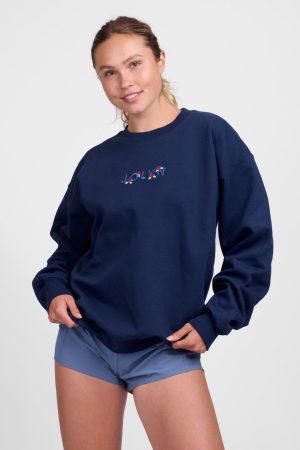Roxanne Oversized Fleece Crewneck – Rosie