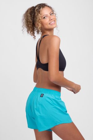Janie 2.0 High Waisted Run Short – Cyan Blue