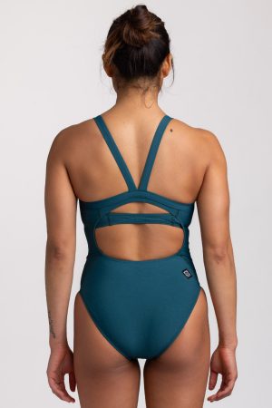 Caroline One Piece Swimsuit – Peacock