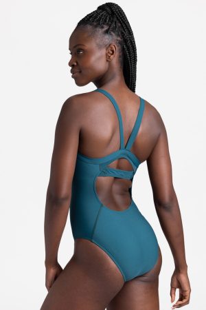Caroline One Piece Swimsuit – Peacock
