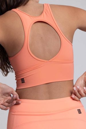 Jill Sports Bra Crop Top – Guava